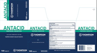 Thompson 2 - Thompson 2 Antacid 100ct rev 4 13 21 Label